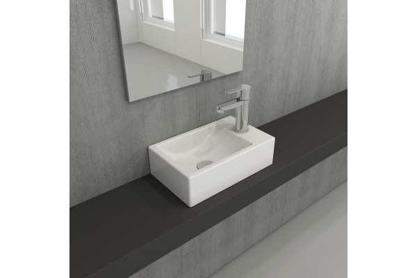 Рукомойник BOCCHI Mini 1419-001-0326 R, глянцевый белый