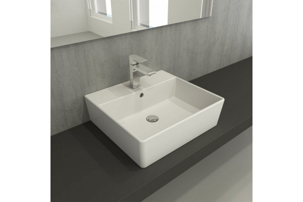 Раковина BOCCHI Milano 1216-001-0126 глянцевая белая