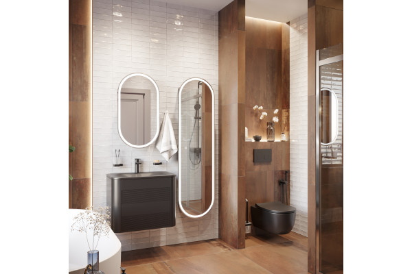 Унитаз подвесной BOCCHI V-Tondo 1416-004-0129 черный матовый, с крышкой A0336-004 с микролифтом