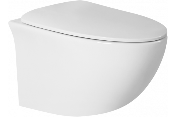 Унитаз подвесной BOND Oval F05-10 безободковый, с микролифтом