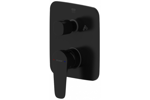 Смеситель для душа Bravat Source PB8173218BW-2-ENG черный