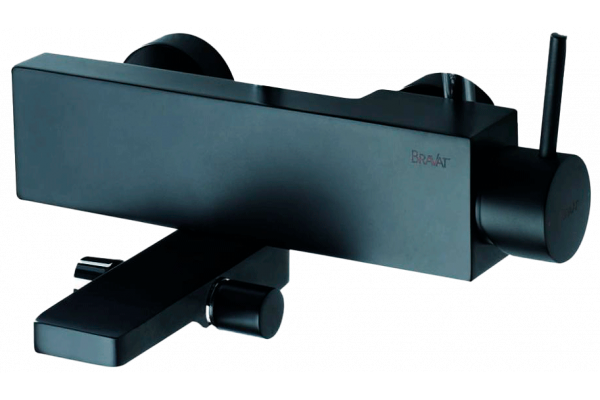 Смеситель для ванны с душем Bravat Arc F66061K-01A-ENG черный матовый