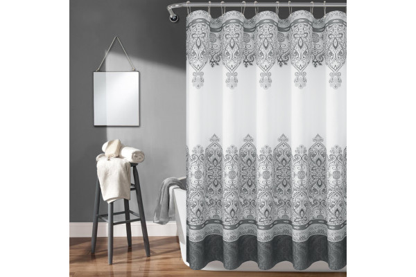Штора для ванной Carnation Home Fashions Ahura AHA213GRY grey