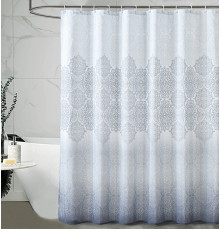 Штора для ванной Carnation Home Fashions Gradient Silver 180х200 см