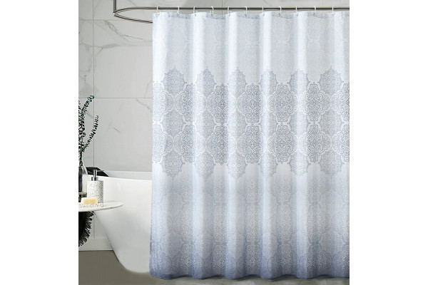 Штора для ванной Carnation Home Fashions Gradient Silver 180х200 см