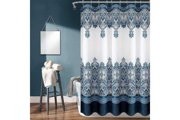 Штора для ванной Carnation Home Fashions Ahura AHA213BLU blue