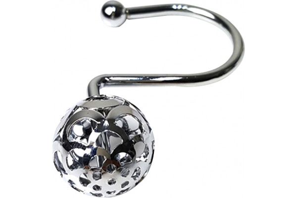 Крючки для шторы Carnation Home Fashions Ball Hole Type Hook Silver