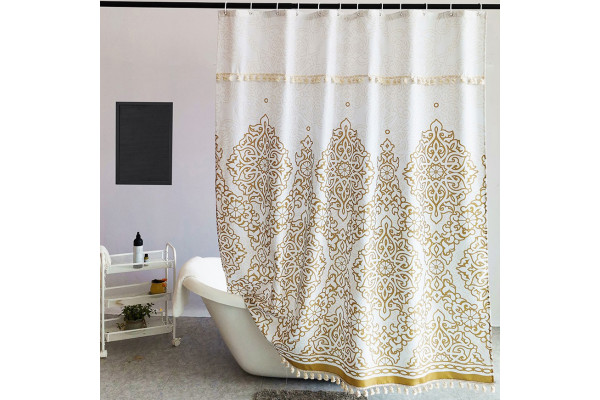 Штора для ванной Carnation Home Fashions Tassel TAS213GD gold