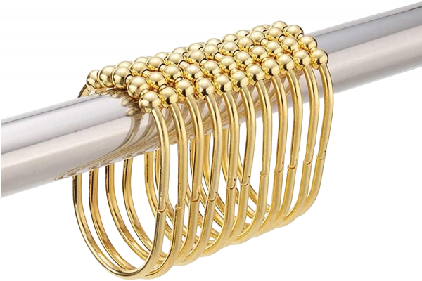 Крючки для шторы Carnation Home Fashions Ellipse Type Hook Gold SLM-LPS/64
