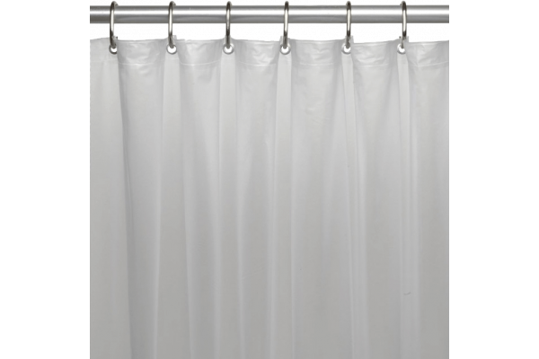 Штора для ванной Carnation Home Fashions Premium 4 Gauge White защитная