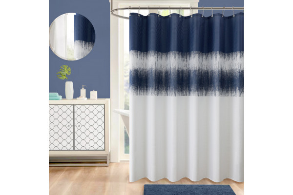 Штора для ванной Carnation Home Fashions Rain RIN213BLU blue
