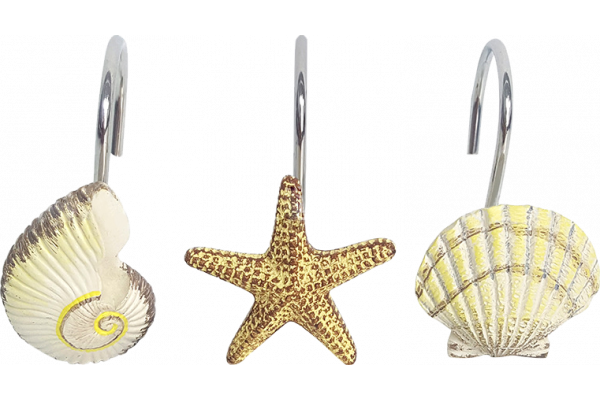 Крючки для шторы Carnation Home Fashions More Shell PHP-SHE
