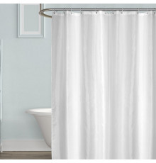 Штора для ванной Carnation Home Fashions Shine White 240х200