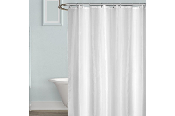 Штора для ванной Carnation Home Fashions Shine White 240х200