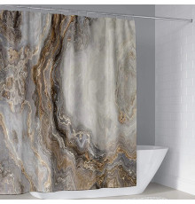 Штора для ванной Carnation Home Fashions Marble 180x200 brown