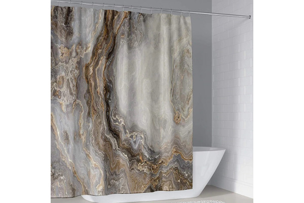 Штора для ванной Carnation Home Fashions Marble 180x200 brown