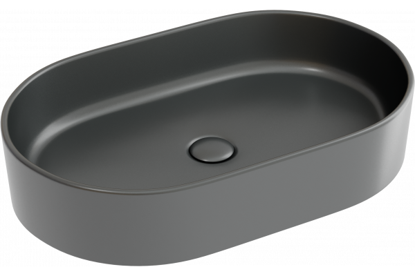 Раковина Ceramicanova Element CN6048MDH темный антрацит матовая