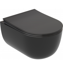 Унитаз подвесной Ceramicanova Modena Rimless CN6063MB, черный