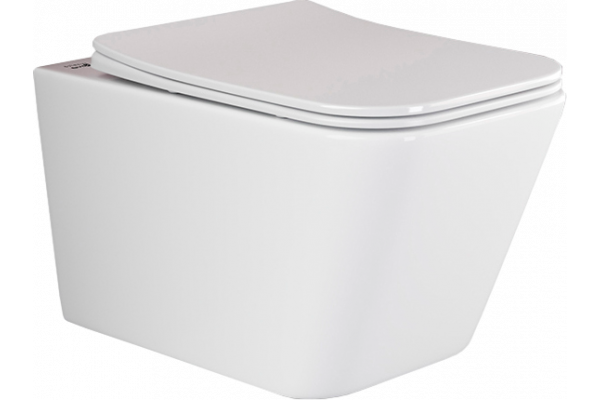 Унитаз подвесной Ceramicanova Metric Rimless CN3007 с микролифтом, безободковый
