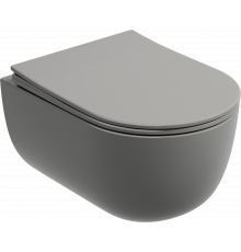 Унитаз подвесной Ceramicanova Modena Rimless CN6063MH, антрацит