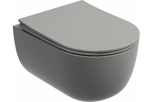 Унитаз подвесной Ceramicanova Modena Rimless CN6063MH, антрацит