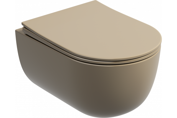 Унитаз подвесной Ceramicanova Modena Rimless CN6063MC, капучино