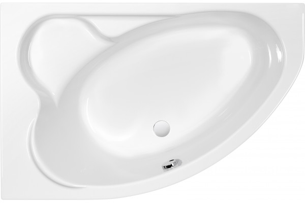 Акриловая ванна Cersanit Kaliope New L 155x100 см, угловая, с каркасом, асимметричная