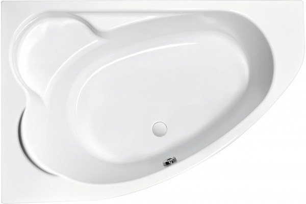 Акриловая ванна Cersanit Kaliope L 170x110 см, с ножками, асимметричная