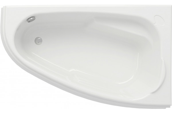 Акриловая ванна Cersanit Joanna R 140x90 см, угловая, с ножками, ультрабелая, асимметричная