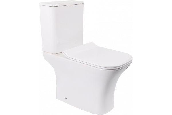 Унитаз-компакт Cerutti Spa Vettore 9240 безободковый, с микролифтом, белый матовый