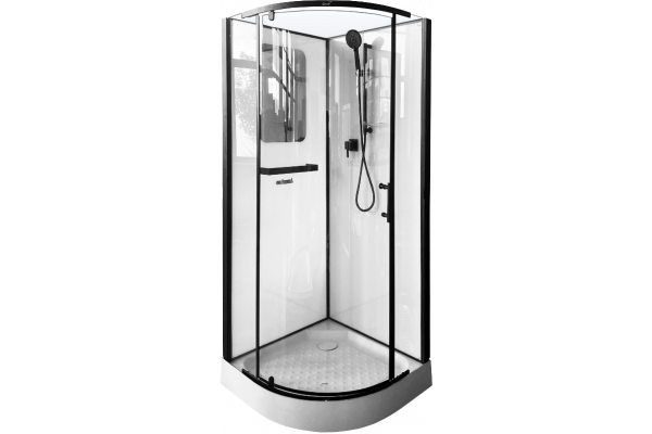 Душевая кабина Cerutti Spa Korra 90B профиль черный