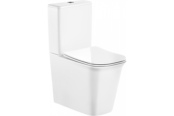 Унитаз-компакт Cerutti Spa Arno 7838 безободковый, с микролифтом
