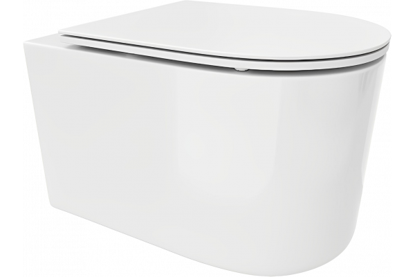 Унитаз подвесной Cerutti Spa Tanaro Aria 8910 безободковый, с микролифтом