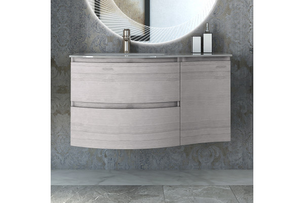 Тумба с раковиной Cezares Vague 104 L rovere sbiancato