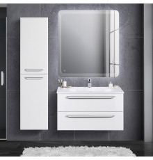 Мебель для ванной Cezares Eco 90, bianco opaco, 2 ящика, ручки хром