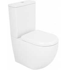 Унитаз-компакт Cezares Stylus CZR-152-CPR, безободковый, крышка CZR-6045-SC с микролифтом