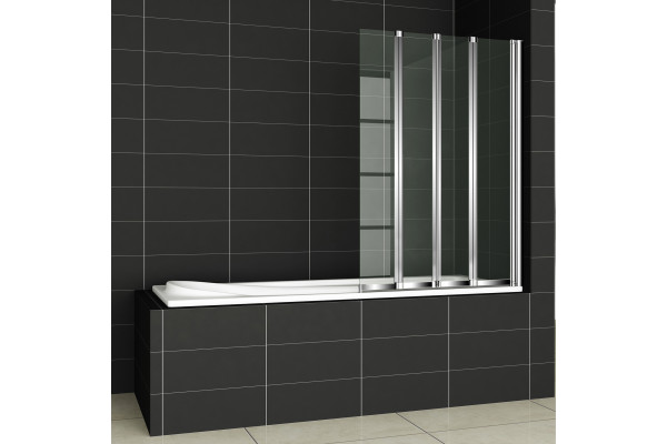 Шторка на ванну Cezares Pratico V4 100/140 C Cr