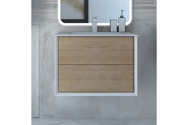 Тумба с раковиной Cezares Bellagio 70 rovere tabacco