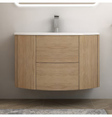 Тумба с раковиной Cezares Eden 91 rovere tabacco, раковина 50177