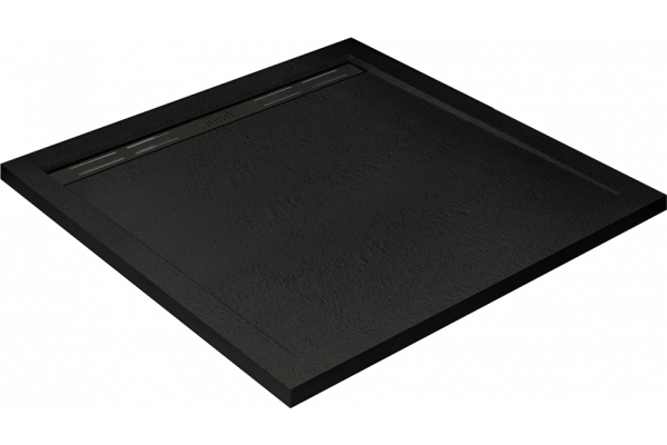 Поддон для душа Cezares TRAY-AS-A-90-30-NERO 90x90, с сифоном, черный матовый