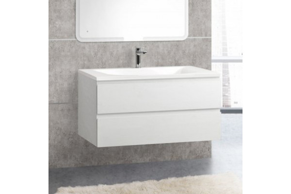 Тумба с раковиной Cezares Molveno 100 bianco ghiaccio