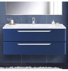 Тумба с раковиной Cezares Eco 120, sapfiro, 2 ящика, ручки хром