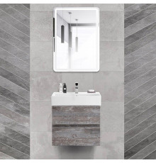 Мебель для ванной Cezares Molveno 46 60 legno grigio, с раковиной Cezares CZR-MIL-60-LVB