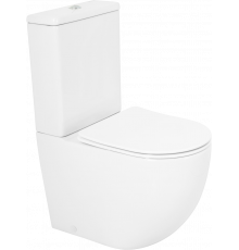 Унитаз-компакт Cezares Stylus CZR-152-CPR, безободковый, крышка CZR-2316-SC с микролифтом