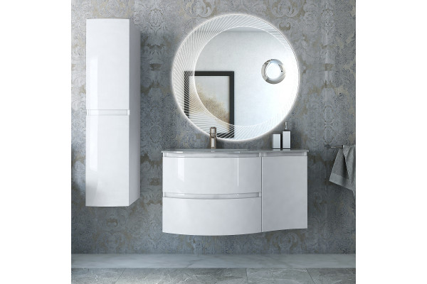 Мебель для ванной Cezares Vague 104 L bianco lucido