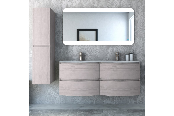 Мебель для ванной Cezares Vague 140 две чаши rovere sbiancato