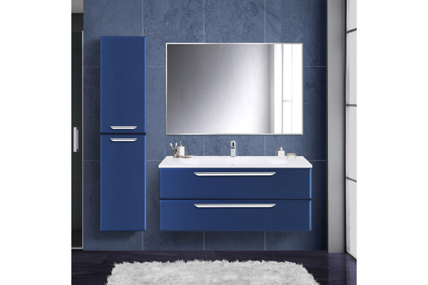 Мебель для ванной Cezares Eco 120, sapfiro, 2 ящика, ручки хром