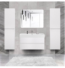 Мебель для ванной Cezares Molveno 46 100 bianco ghiaccio, с раковиной Cezares CZR-MIL-100-LVB