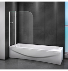 Шторка на ванну Cezares Relax V-11-100/140-C-Bi стекло прозрачное
