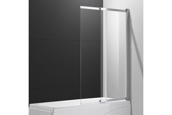 Шторка на ванну Cezares Slider VF-11-80/150-C-Cr стекло прозрачное